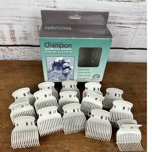 VTG CONAIR Champion Salon Accessories Pro Clips Hair Styling 10 Roller Clips